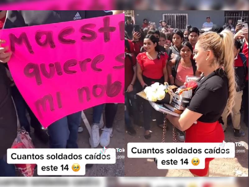 ¡Soldado caído! Alumno le pide a su maestra ser su novia; lo rechaza