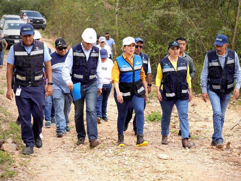 Constata y supervisa Lili Campos obras de Aguakan