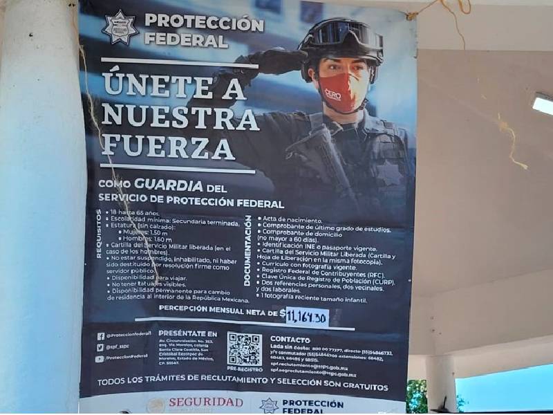 Fuerzas Federales de Seguridad ofrecen mil vacantes en Q.Roo
