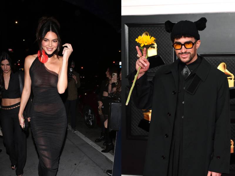 Captan a Bad Bunny y Kendall Jenner besandose en un antro
