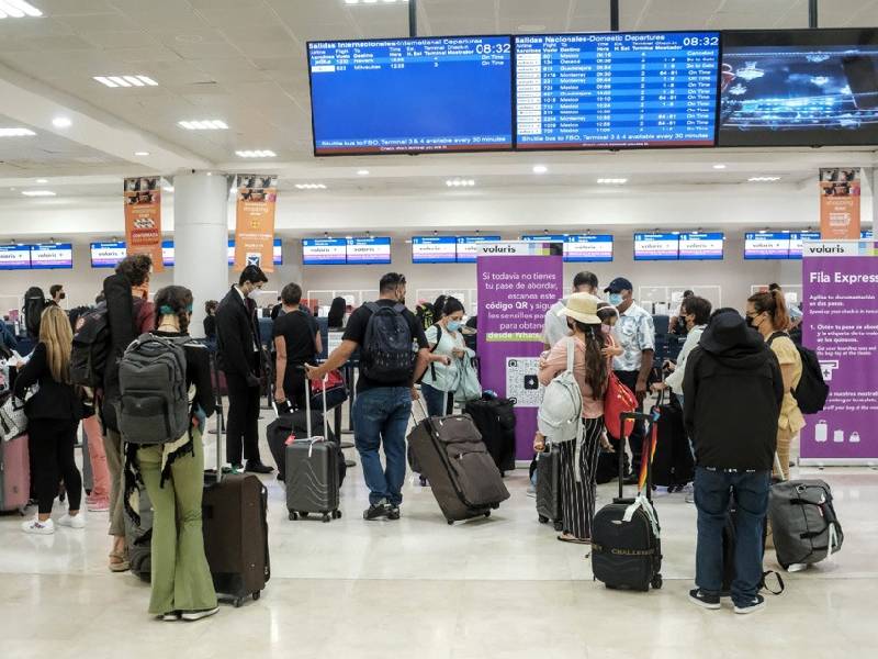 El aeropuerto de Cancún, con 533 vuelos y una conexión con 80 destinos