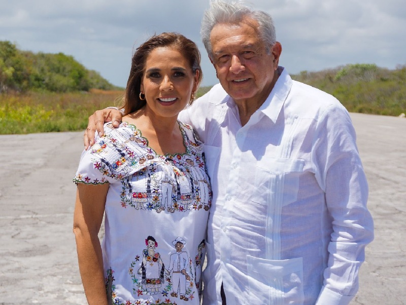 Destaca Mara Lezama avances del salvamento arqueológico con el Presidente