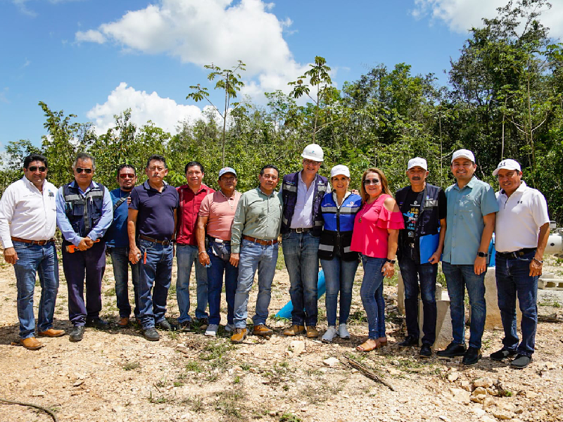 Inaugura presidenta de Solidaridad 5 nuevos pozos contruidos por Aguakan en Playa del Carmen