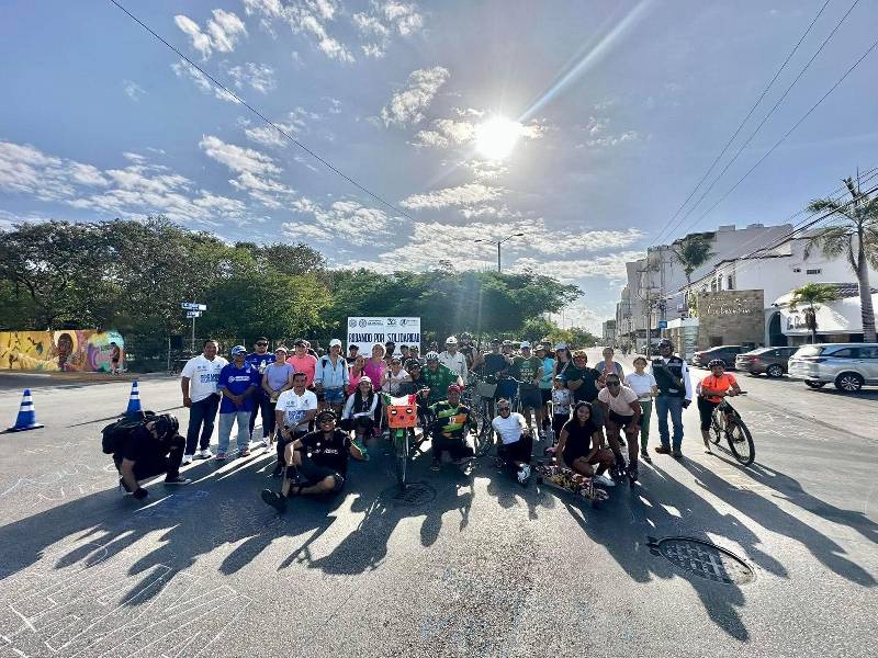 Fomentan uso de la bicicleta con "Rodando por Solidaridad"