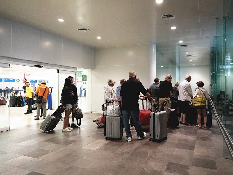 El aeropuerto de Cancún, con 587 vuelos y 395 llegadas