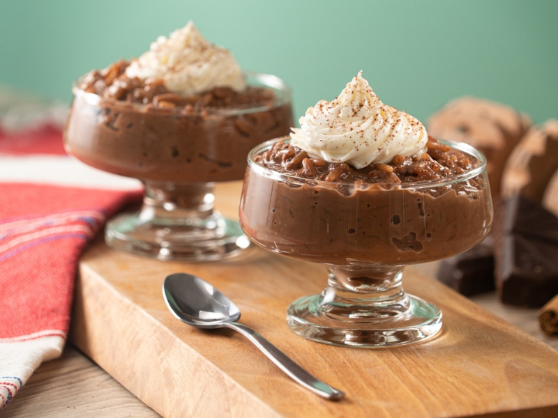 Digno de Master Chef Arroz con leche de chocolate