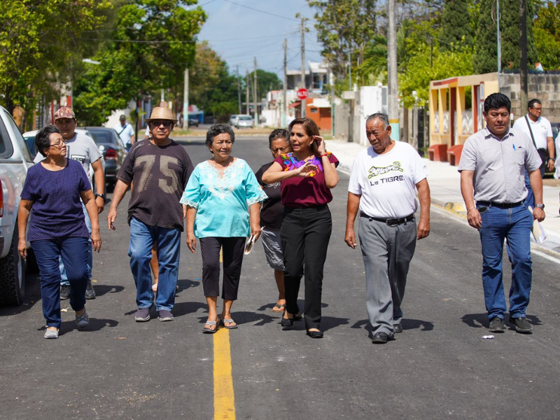 Más vialidades rehabilitadas para devolverle el brillo a la capital Mara Lezama