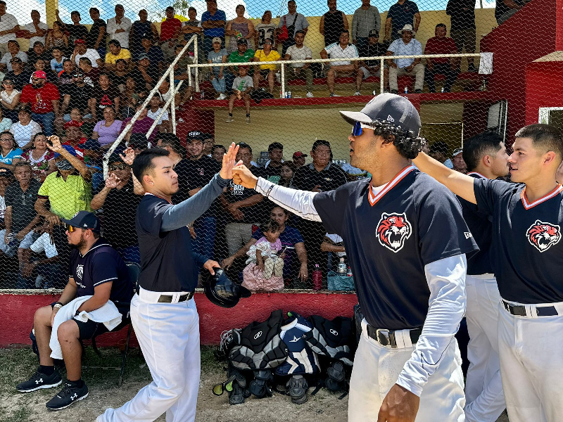 Tigres supera 6-5 a Leones en duelo de la Copa Maya celebrado en Felipe Carrillo Puerto