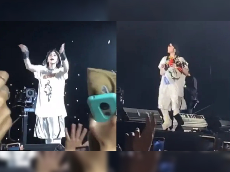 ¿Nuevo récord? Billie Eilish se llena de peluches del Dr. Simi en su show de CDMX