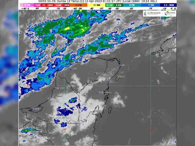Se esperan lluvias aisladas en Quintana Roo