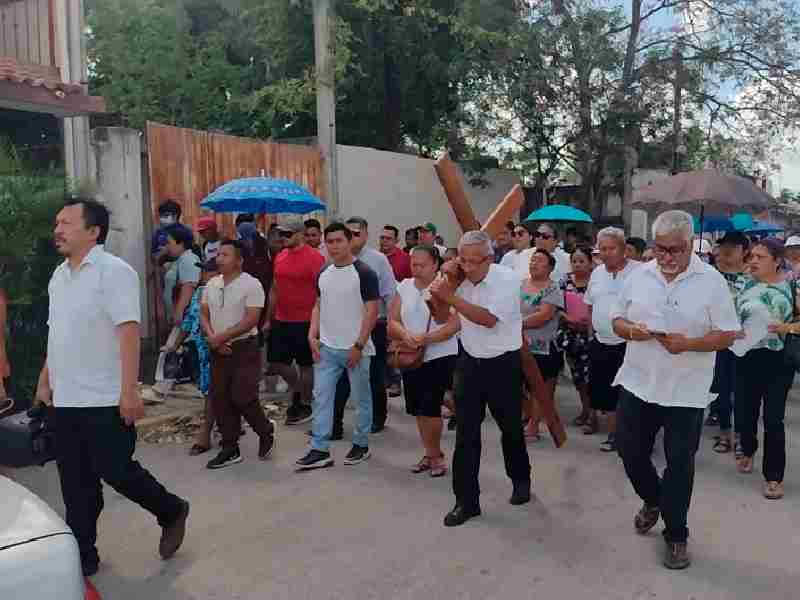 Con saldo blanco se desarrolla el Viacrucis en Felipe Carrillo Puerto