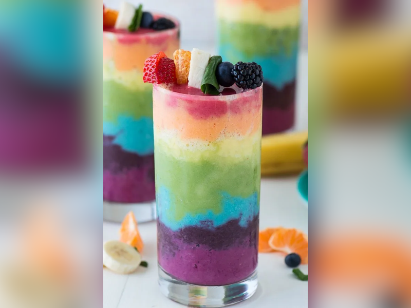 Receta para los peques ¿Cómo hacer un smoothie arcoiris