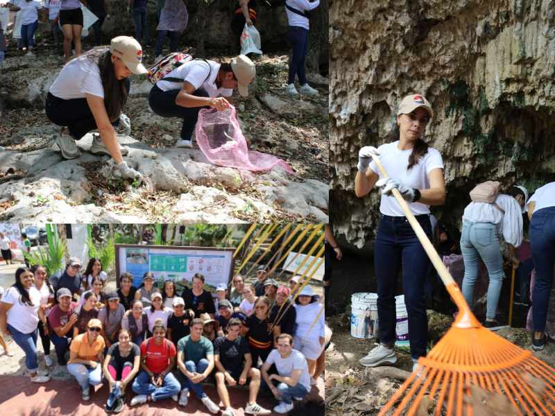 Contribuye Ana Paty Peralta en cuidado de espacios naturales
