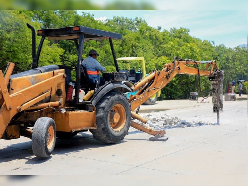 Inician trabajos de repavimentación en importante tramo de la 115