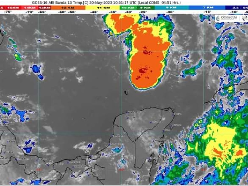 Jornada lluviosa para este día en el Estado, sin descartar caída de granizo