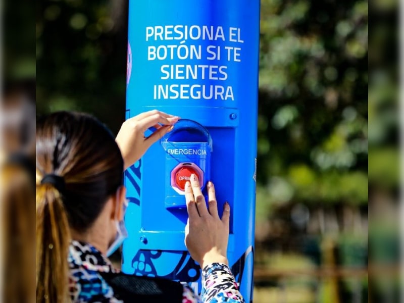 Instalarán botones de pánico para a las mujeres en riesgo