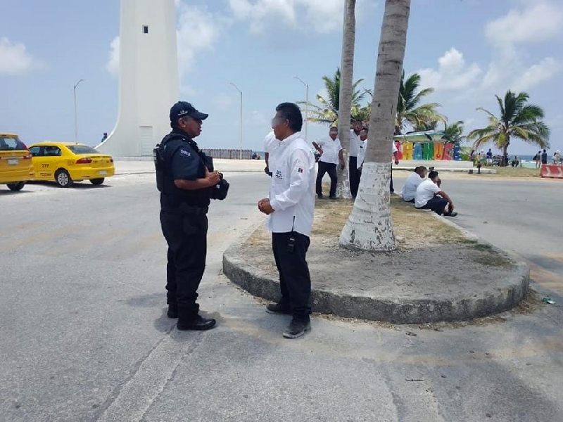 Recorridos de vigilancia en el Malecón de Mahahual