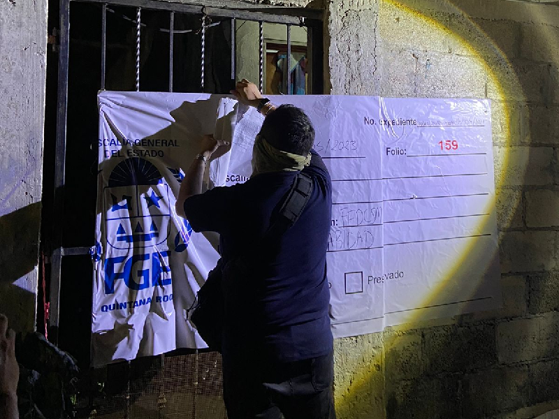 Fiscalía catea cuatro casas en Cozumel