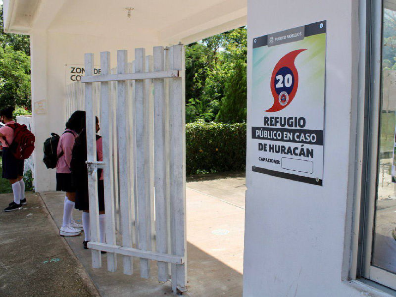 Preparan más de 20 refugios en Puerto Morelos para temporada de huracanes