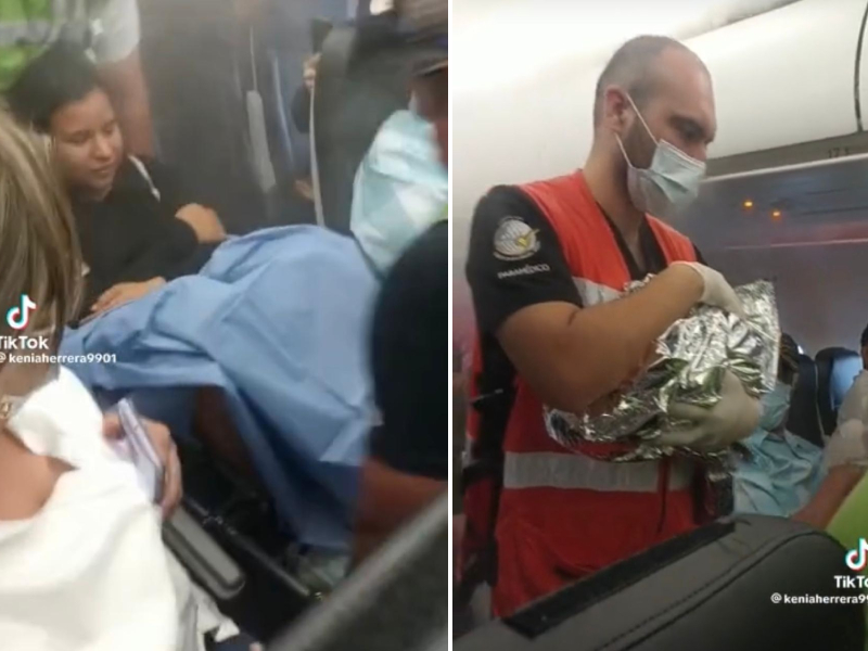 Una pasajera da a luz en pleno vuelo Managua-Miami que aterriza en Cancún