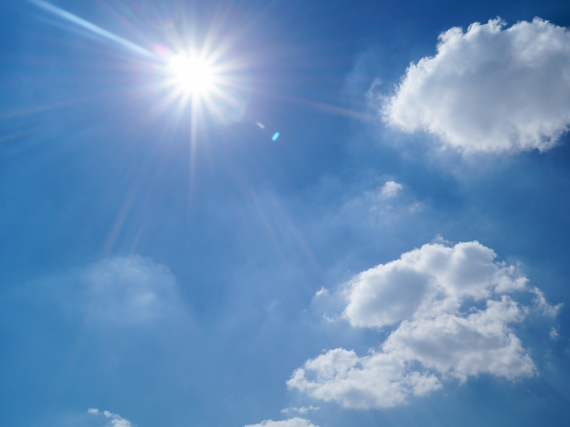 Clima Quintana Roo cielo soleado para el estado