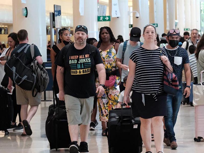 El aeropuerto de Cancún con 566 vuelos para esta jornada