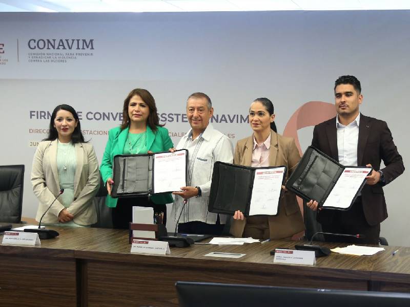 Convenio Conavim-Issste para prevenir y atender violencias contra mujeres y niñas