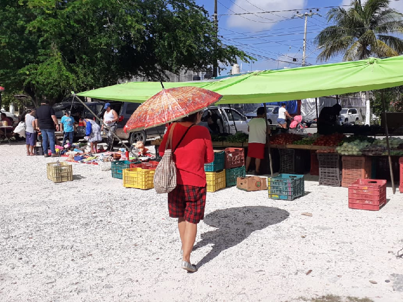 Disminuyen visitas a tianguis en un 30 por ciento por altas temperaturas