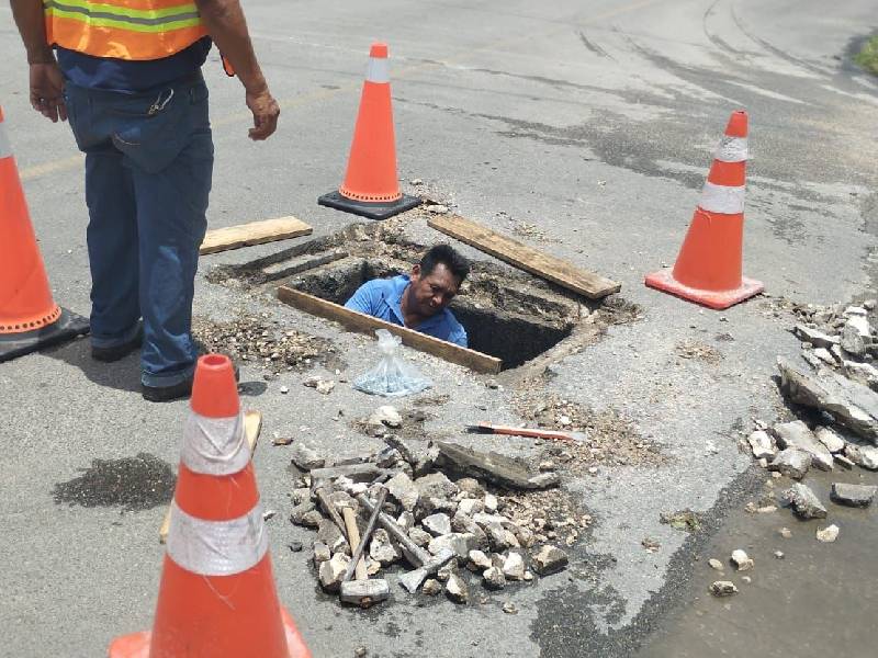 Ayuntamiento de FCP repara alcantarillas desgastadas y vandalizadas