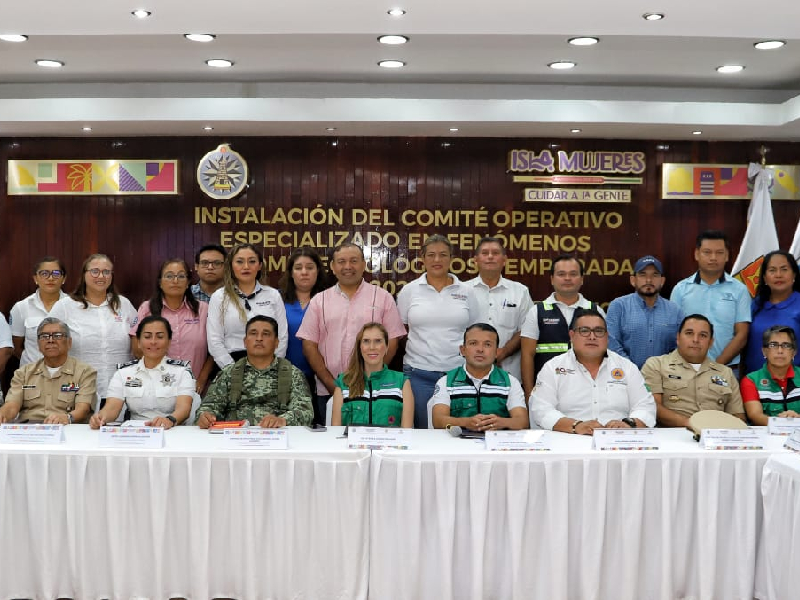 Atenea Gómez instaló el Comité Operativo Especializado en Fenómenos Hidrometeorológicos
