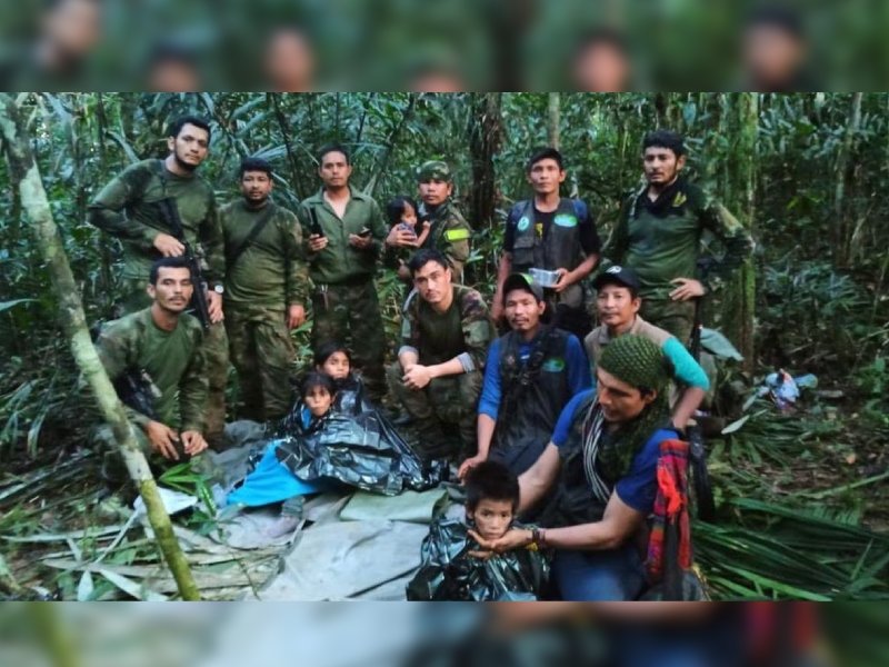 Encontrados vivos cuatro niños perdidos en la Amazonía colombiana desde hace 40 días