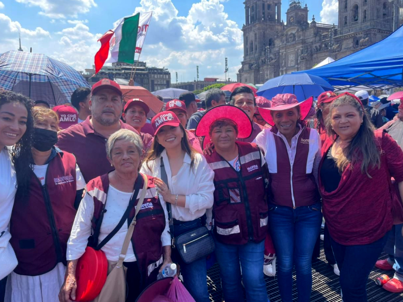 5 años de la Victoria del Pueblo: Morena-Q.Roo participa en masiva concentración en CDMX