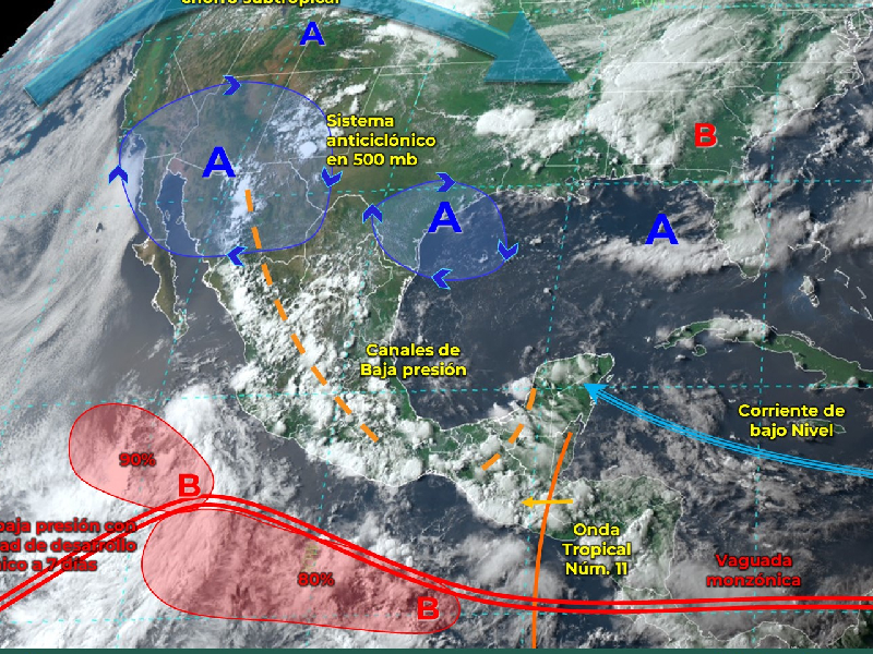 Checa el pronóstico del tiempo este domingo 08 de julio