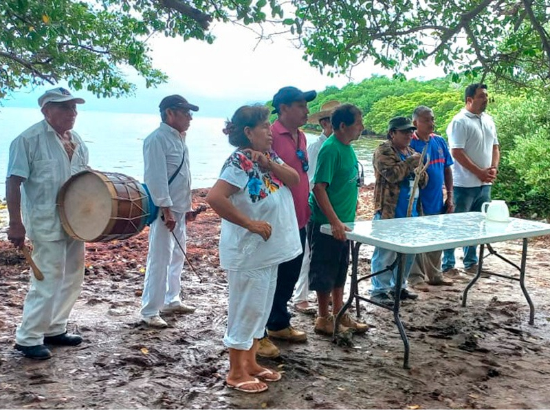 Realizan rito maya para reivindicar territorio a sus dueños originales
