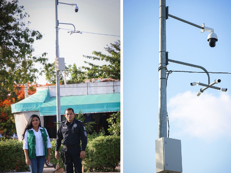 Con mayor cobertura la red de video vigilancia en Puerto Morelos
