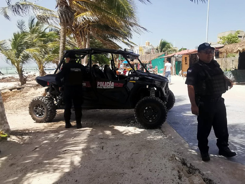 Policía estatal Intensifica recorridos de vigilancia en Mahahual