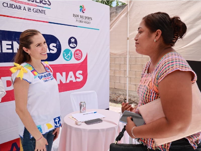 Atenea Gómez lleva las audiencias ciudadanas a la Zona Continental de Isla Mujeres