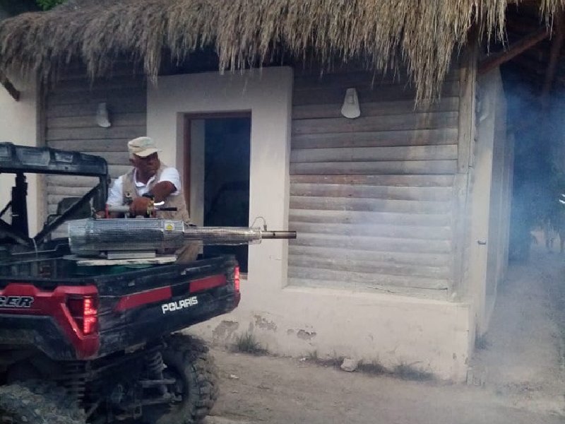 Inicia fumigación en Holbox para combatir moscos y dengue