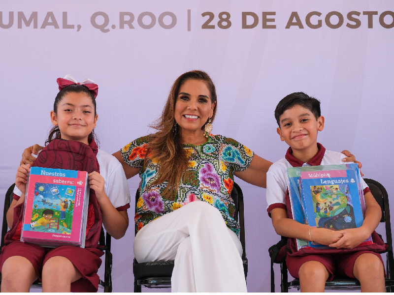 Con entrega de útiles, uniformes y mochilas Mara Lezama inaugura el ciclo escolar 2023-2024