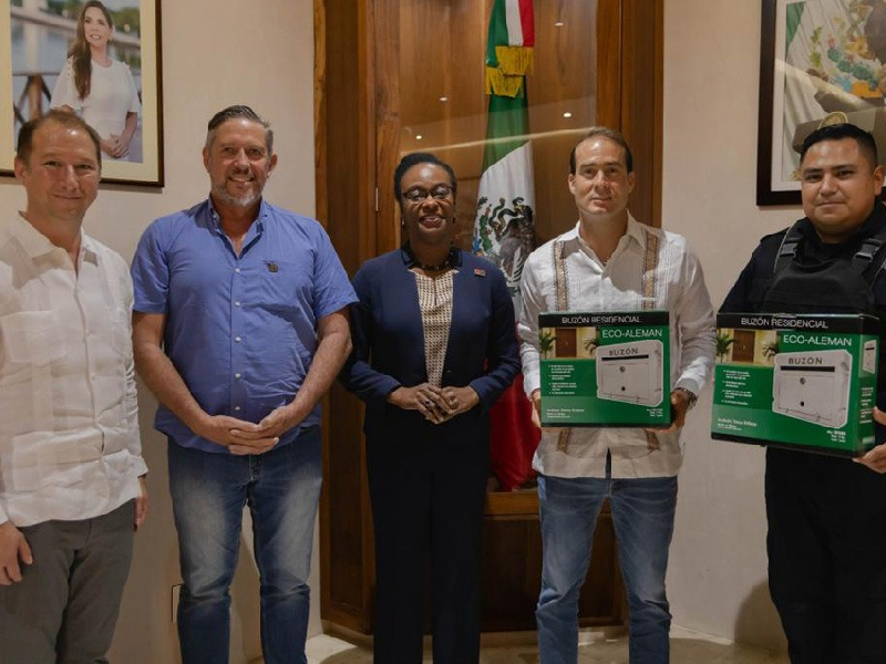 Cónsul de Estados Unidos, Dorothy Nguttter se reúne con alcalde de Tulum