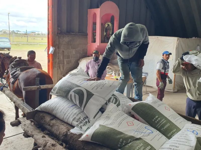 Sader lleva fertilizantes a Aguascalientes.