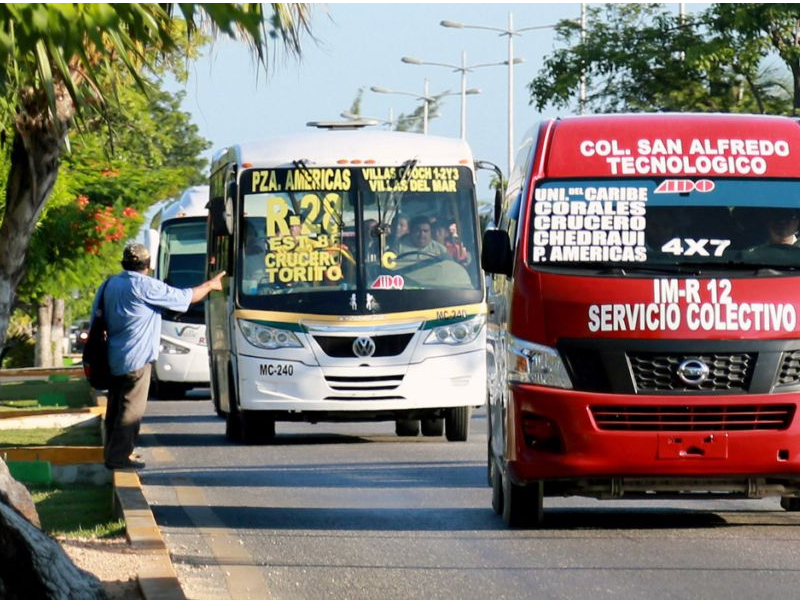 Se descartaría incremento en tarifas de transporte este año en Quintana Roo