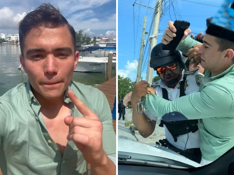 Suspenden a agentes de Tránsito de Cancún tras 'agresión' a 'RuAbogado'