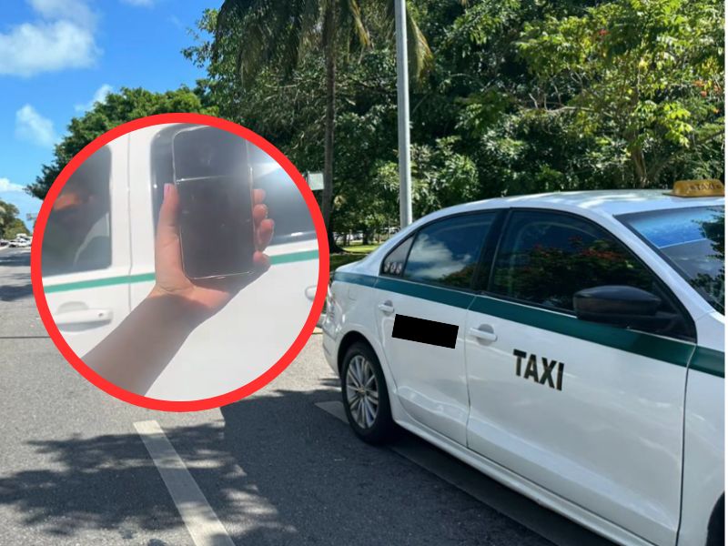 Taxistas agreden a turistas colombianos.