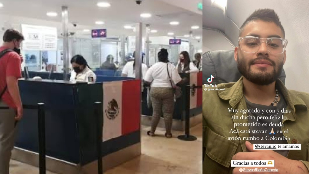 El joven colombiano ha vuelto a su lugar de origen tras su mala experiencia con el INM en México.