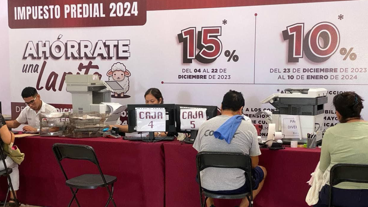 Al cierre del 2023 se recaudó 950 millones de pesos de predial, mientras que en el 2022 fueron 800 millones.