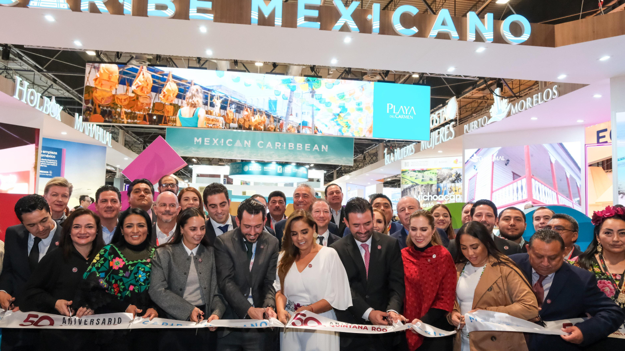 Promueven en Madrid la nueva era del Turismo de Quintana Roo; abre el pabellón del Caribe Mexicano.