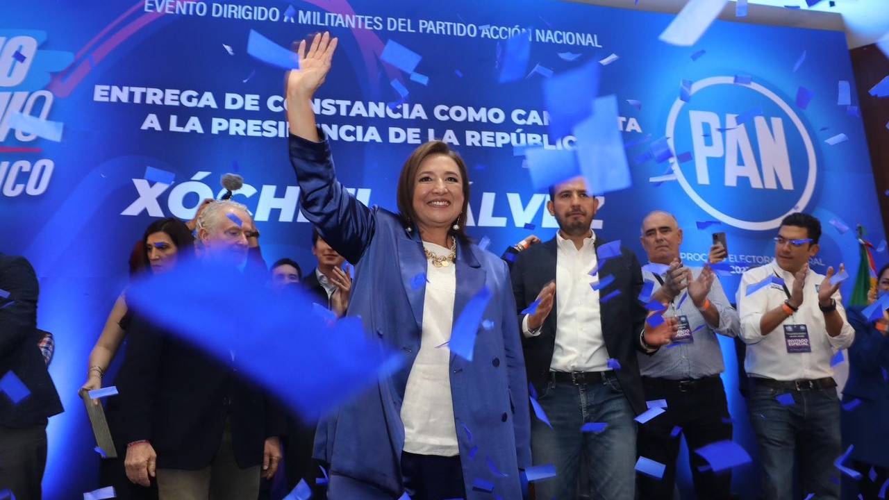 Xóchitl Gálvez es la candidata oficial del PAN a la Presidencia de México.