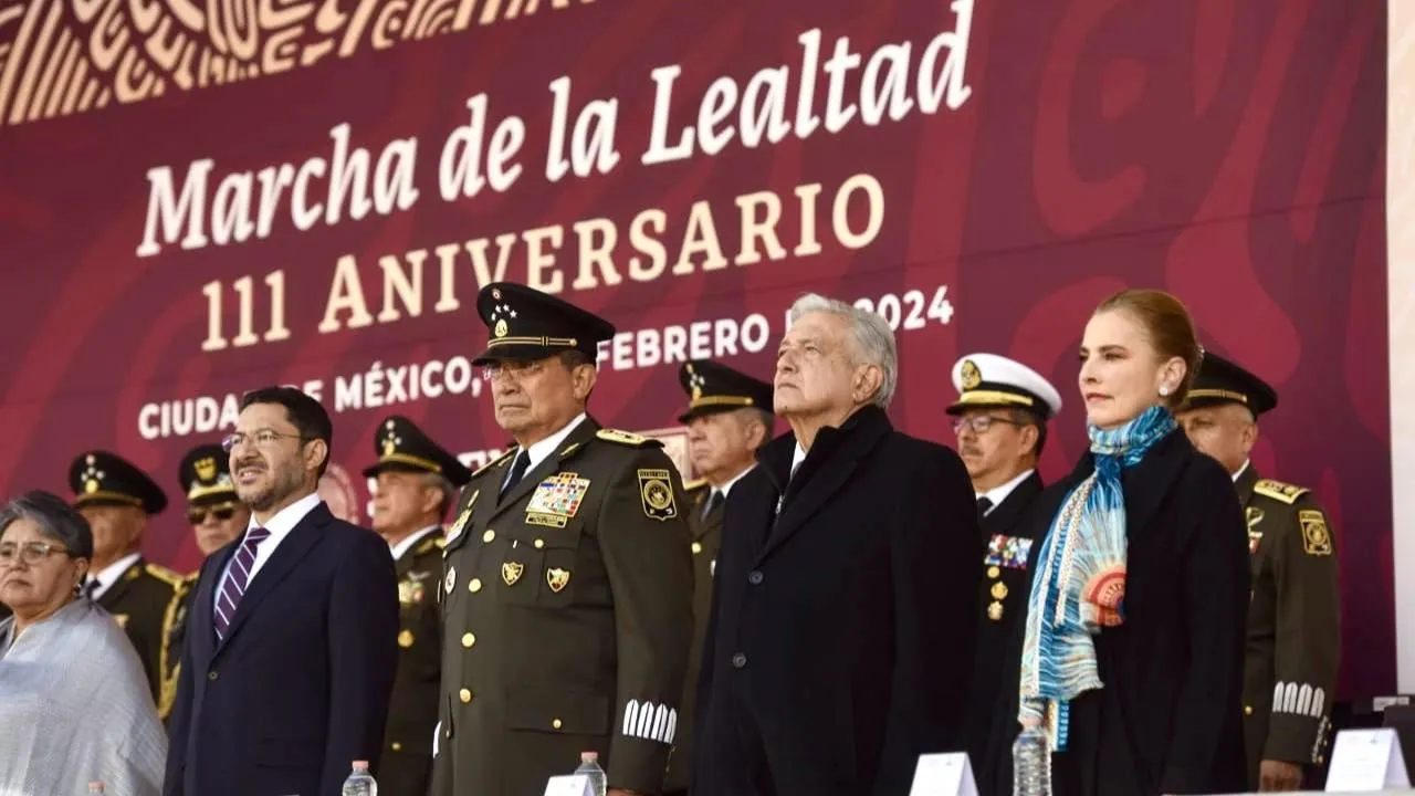 ceremonia conmemorativa de los 111 años de la Marcha de la Lealtad.