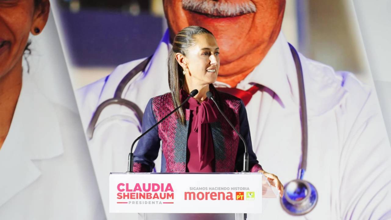 Claudia Sheinbaum, desde el Museo Interactivo de Economía.